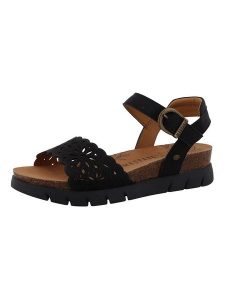 MUSTANG SHOES Sandały "Hendrike" w kolorze czarnym rozmiar: 39. Czarne sandały MUSTANG SHOES, bez wzorów, z otwartym noskiem, bez obcasa, bez zapięcia. Za 188,85 zł.