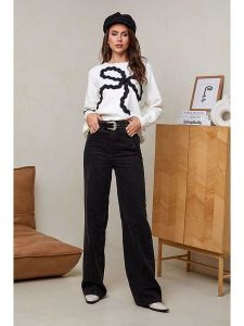 Soft Cashmere Sweter w kolorze kremowym rozmiar: 34/36. Brązowe swetry oversize Soft Cashmere, z aplikacjami, z kaszmiru, bez ramiączek. Za 104,99 zł.