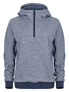 Elkline Bluza polarowa "Smile" w kolorze niebieskim rozmiar: 48. Niebieskie bluzy Elkline, bez wzorów, z polaru, z kapturem. Za 189,29 zł.