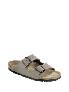 Birkenstock Klapki w kolorze szarym rozmiar: 39. Szare klapki Birkenstock, bez wzorów, z otwartym noskiem, bez obcasa. Za 387,44 zł.