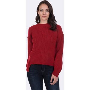 Sweter w kolorze bordowym. Swetry oversize marki Felix Hardy. W wyprzedaży za 139,95 zł.
