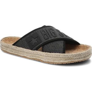 Czarne Klapki Big Star Modne Buty Na Lato. Czarne klapki Big Star, bez wzorów, bez obcasa. Za 119,00 zł.