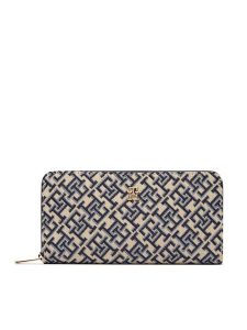 Tommy Hilfiger Portfel Th Icon Lrg Za Jacquard AW0AW18796 Granatowy. Niebieskie portfele TOMMY HILFIGER, bez wzorów, z materiału. Za 309,99 zł.