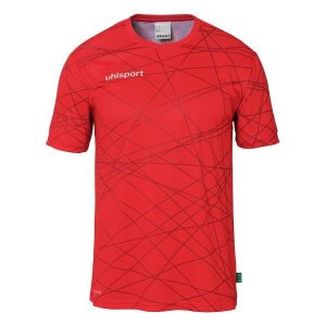 Koszulka Uhlsport Prediction. Białe bluzki Uhlsport, bez wzorów, z jersey, sportowe, bez kołnierzyka, bez ramiączek. Za 180,00 zł.