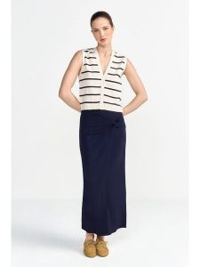 Rich & Royal Spódnica w kolorze granatowym rozmiar: XL. Niebieskie spódnice Rich & Royal, xl, bez wzorów, maxi. Za 144,58 zł.
