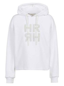 Herrlicher Bluza w kolorze białym rozmiar: L. Białe bluzy Herrlicher, l, bez wzorów, z kapturem. Za 197,63 zł.