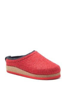 Comfortfusse Wełniane kapcie w kolorze czerwonym rozmiar: 37. Czerwone kapcie Comfortfüße, bez wzorów, z materiału. Za 260,99 zł.