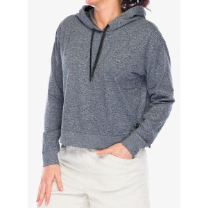Bluza z kapturem damska Black Diamond Circuit Midlayer Hoody. Szare bluzy Black Diamond, bez wzorów, z kapturem. Za 293,99 zł.