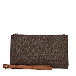 Portfel MICHAEL Michael Kors. Brązowe portfele MICHAEL Michael Kors, bez wzorów. Za 423,99 zł.