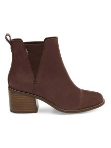 TOMS Skórzane sztyblety w kolorze brązowym rozmiar: 36. Brązowe botki Toms, bez wzorów, bez zapięcia. Za 193,24 zł.