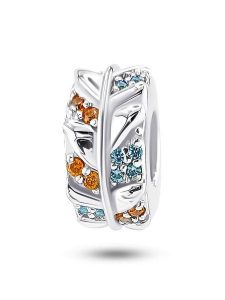 CHARM'S Srebrny charms z cyrkoniami rozmiar: onesize. Niebieskie zawieszki CHARM'S, z cyrkonią, srebrne. Za 122,96 zł.