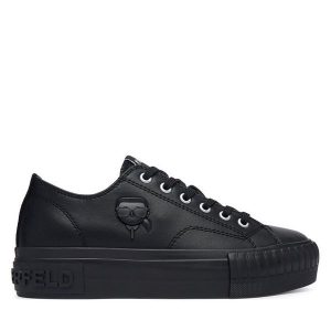 Trampki KARL LAGERFELD. Czarne trampki KARL LAGERFELD, bez wzorów, bez zapięcia. Za 492,99 zł.