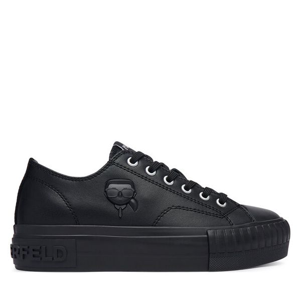 Trampki KARL LAGERFELD. Czarne trampki KARL LAGERFELD, bez wzorów, bez zapięcia. Za 492,99 zł.