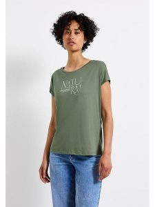 Street One Koszulka w kolorze zielonym rozmiar: 42. Zielone bluzki Street One, bez wzorów, street, bez kołnierzyka, bez ramiączek. Za 48,05 zł.