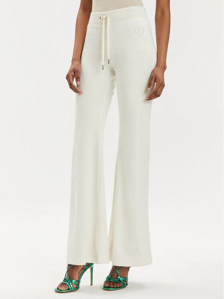 Juicy Couture Spodnie dresowe Rodeo Layla JCBBJ223823 Écru Regular Fit. Spodnie dresowe Juicy Couture, xl, bez wzorów, z dresówki. Za 219,99 zł.