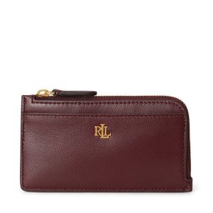 Portfel LAUREN RALPH LAUREN. Czerwone portfele Lauren Ralph Lauren, bez wzorów. Za 489,99 zł.