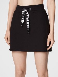 DKNY Sport Spódnica trapezowa DP3S5017 Czarny Regular Fit. Czarne spódnice DKNY Sport, l, bez wzorów, z bawełny, sportowe. Za 149,99 zł.