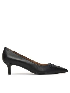 LAUREN RALPH LAUREN Szpilki 802P06371001 Czarny. Czarne szpilki Lauren Ralph Lauren, bez wzorów, ze skóry, bez obcasa. Za 692,99 zł.