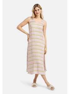 Milano Italy Sukienka w kolorze jasnoróżowo-zielonym rozmiar: 38. Różowe sukienki Milano Italy, na co dzień, bez wzorów, z wiskozy, bez kołnierzyka, bez ramiączek, maxi, proste. Za 217,99 zł.