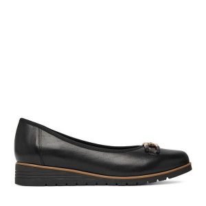 Baleriny Go Soft. Czarne balerinki Go Soft, bez wzorów, bez obcasa, bez zapięcia. Za 199,99 zł.