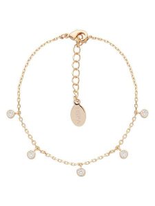 U.S. Polo Assn. Pozłacana bransoletka z elementami ozdobnymi rozmiar: onesize. Żółte bransoletki U.S. Polo Assn., z kryształem, metalowe. Za 131,12 zł.