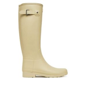 Kalosze Hunter. Brązowe kalosze Hunter, bez wzorów. Za 459,99 zł.