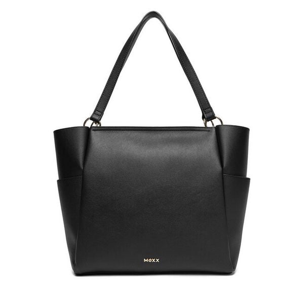 Torebka MEXX. Czarne shopper bag Mexx, bez wzorów, bez dodatków. Za 189,99 zł.