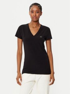 Armani Exchange T-Shirt XW000105 AF11929 UC001 Czarny Slim Fit. Czarne t-shirty Armani Exchange, s, bez wzorów, z bawełny, bez kołnierzyka, bez ramiączek. Za 159,99 zł.