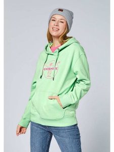 Chiemsee Bluza w kolorze zielonym rozmiar: XL. Zielone bluzy Chiemsee, xl, bez wzorów, z bawełny, z kapturem. Za 126,99 zł.