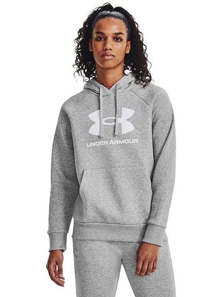 Under Armour Bluza "Rival" w kolorze szarym rozmiar: M. Szare bluzy Under Armour, m, bez wzorów, z materiału, z kapturem. Za 192,33 zł.