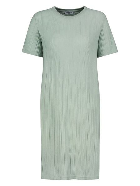 Sublevel Sukienka w kolorze zielonym rozmiar: M. Zielone sukienki Sublevel, na co dzień, m, bez wzorów, bez kołnierzyka, bez ramiączek, midi, proste. Za 74,11 zł.