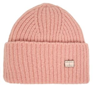 Czapka Tommy Hilfiger. Czerwone czapki TOMMY HILFIGER, bez wzorów. Za 129,99 zł.