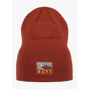 Czapka zimowa Buff Lilon Long - cinnamon. Czerwone czapki Buff, bez wzorów, sportowe. Za 78,99 zł.