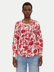 Fransa Bluzka 20615432 Różowy Regular Fit. Czerwone bluzki Fransa, m, bez wzorów, z wiskozy, bez kołnierzyka, bez ramiączek. Za 129,99 zł.
