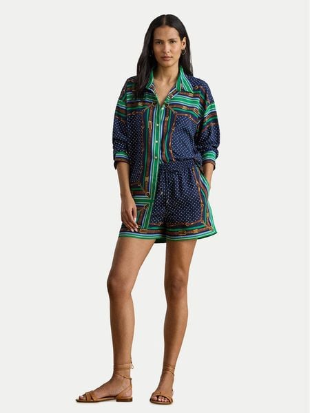 LAUREN RALPH LAUREN Szorty materiałowe 200B20822001 Granatowy Regular Fit. Niebieskie szorty Lauren Ralph Lauren, bez wzorów, z materiału. Za 799,99 zł.