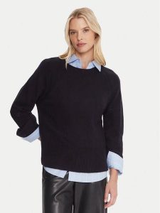 Marella Sweter Alaska 2525366102 Granatowy Regular Fit. Niebieskie swetry klasyczne Marella, xl, z wełny, bez kołnierzyka. Za 579,99 zł.