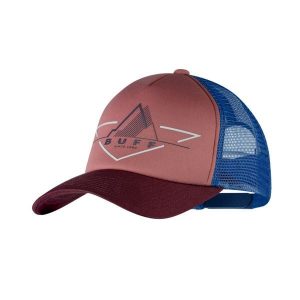 Czapka z daszkiem BUFF® TRUCKER CAP. Czerwone czapki Buff, bez wzorów, z materiału. Za 99,99 zł.