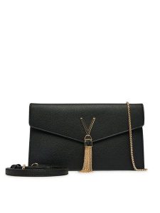 Valentino Torebka Luxe VBS9XJ17 Czarny. Czarne torebki klasyczne Valentino, bez wzorów, ze skóry, bez dodatków. Za 439,99 zł.