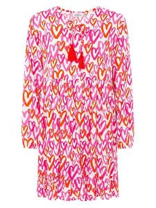 Zwillingsherz Sukienka "Be Mine" w kolorze różowym rozmiar: S/M. Różowe sukienki Zwillingsherz, na co dzień, m, bez wzorów, z wiskozy, bez kołnierzyka, bez ramiączek, midi, proste. Za 165,99 zł.