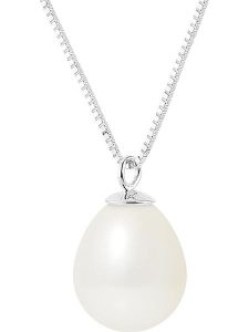 Pearline Złoty naszyjnik z perłą słodkowodną w kolorze białym - dł. 42 cm rozmiar: onesize. Białe naszyjniki Pearline, z perłą, złote. Za 438,21 zł.