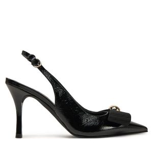 Szpilki Furla. Czarne szpilki Furla, bez wzorów, bez obcasa. Za 669,99 zł.