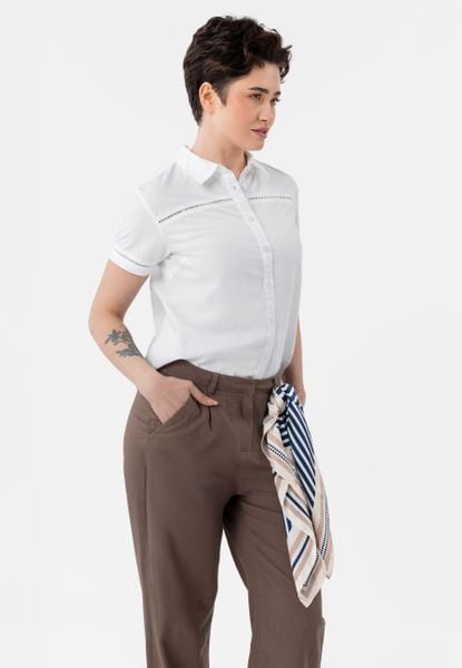 Biała koszula C-LIPERA. Białe koszule Volcano, l, bez wzorów, z bawełny, bez kołnierzyka, bez ramiączek. Za 89,99 zł.