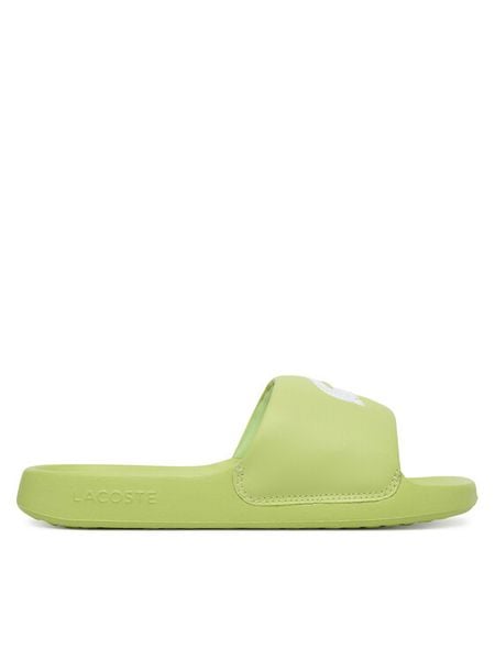 Lacoste Klapki Serve 1.0 51CFA0006 2K8 Zielony. Zielone klapki Lacoste, bez wzorów, ze skóry, bez obcasa. Za 168,99 zł.