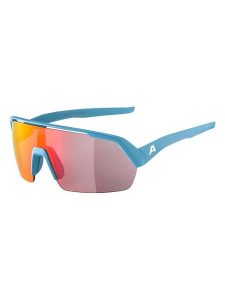 Alpina Okulary sportowe unisex "Turbo HR" w kolorze błękitno-czerwonym rozmiar: onesize. Czerwone okulary przeciwsłoneczne Alpina. Za 274,95 zł.