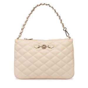 Torebka Guess. Brązowe torebki wieczorowe Guess, z aplikacjami, bez dodatków. Za 264,99 zł.