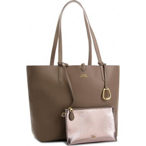 Torebka LAUREN RALPH LAUREN - Merrimack 431699029002 Taupe/Gunmetal. Shopper bag marki Lauren Ralph Lauren. W wyprzedaży za 469,00 zł.