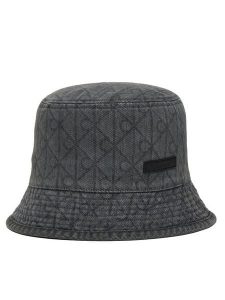 Calvin Klein Kapelusz Denim Emblem Burnout Bucket LV04F5043G Szary. Szare kapelusze Calvin Klein, bez wzorów, z bawełny. Za 209,99 zł.