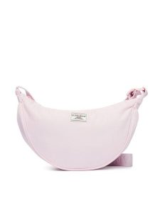 Guess Jeans Torebka W6RZ16 WK512 Różowy. Czerwone listonoszki Guess Jeans, z aplikacjami, z jeansu, bez dodatków. Za 239,99 zł.