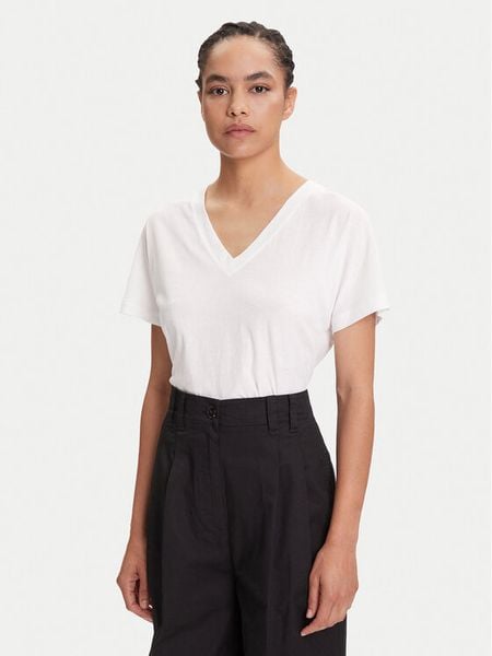 Marc O'Polo T-Shirt 506 2067 51445 Biały Regular Fit. Białe t-shirty Marc O'Polo, m, bez wzorów, z bawełny, bez kołnierzyka, bez ramiączek. Za 129,99 zł.