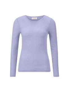 Rich & Royal Koszulka w kolorze lawendowym rozmiar: M. Różowe bluzki Rich & Royal, m, bez wzorów, z wełny, bez kołnierzyka, bez ramiączek. Za 140,20 zł.